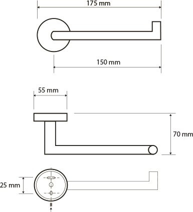 Набор Держатель Bemeta Neo 104212035, R, steel + Ершик Bemeta Neo 102313059