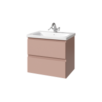 Тумба с раковиной Caprigo Forte 65 подвесная, пудра