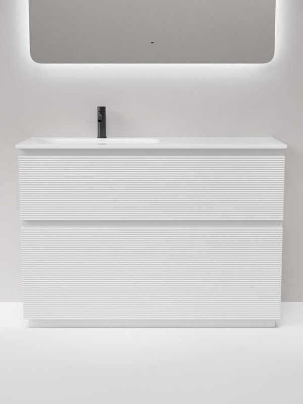 Мебель для ванной комнаты Sancos Folk Floor 120 левая напольная, bianco, раковина CN7020