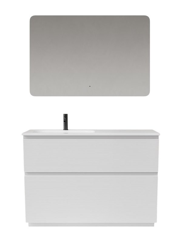 Мебель для ванной комнаты Sancos Folk Floor 120 левая напольная, bianco, раковина CN7020