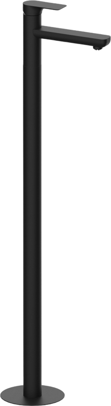 Напольный смеситель для раковины Remer Infinity I18NO черный матовый, С ВНУТРЕННЕЙ ЧАСТЬЮ
