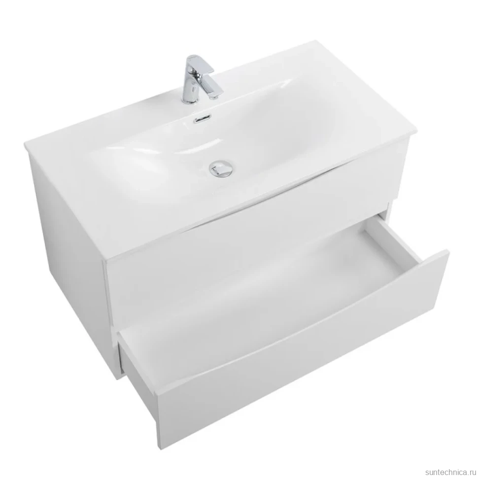 Тумба под раковину BelBagno Marino-cer-n 80 подвесная, bianco lucido