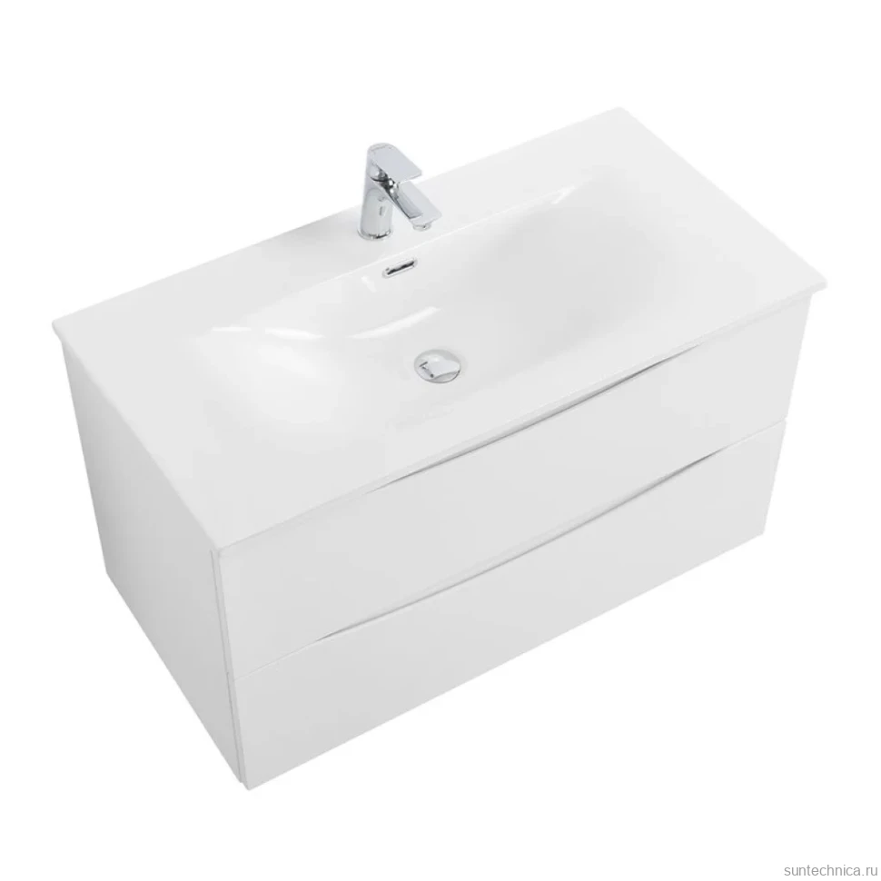 Тумба под раковину BelBagno Marino-cer-n 80 подвесная, bianco lucido
