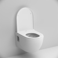 Комплект  Унитаз подвесной AM.PM Like C801701SC FlashClean с микролифтом + Система инсталляции для унитазов Grohe Rapid SL 38772001, 3 в 1 с кнопкой с