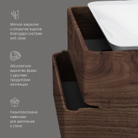 Мебель для ванной комнаты AM.PM Sensation 80 подвесная, орех