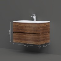 Мебель для ванной комнаты AM.PM Sensation 80 подвесная, орех