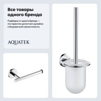 Набор Держатель AQUATEK Оберон AQ4208CR хром + Ершик AQ4210CR хром