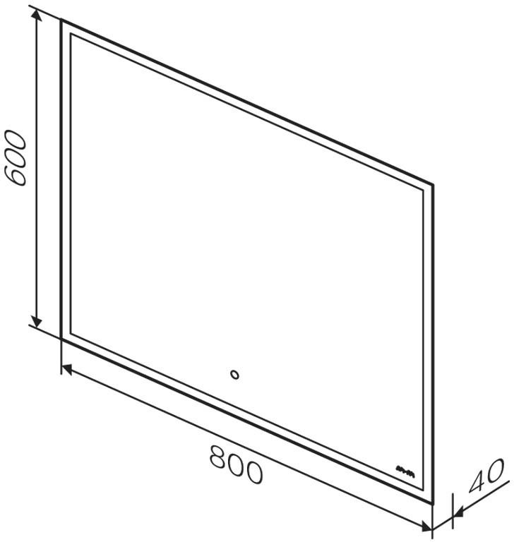 Зеркало AM.PM Spirit V2.0 80 подсветкой