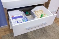 Мебель для ванной комнаты Sanflor Ларго 2 70, подвесная, швейцарский вяз, белая