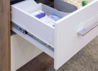 Мебель для ванной комнаты Sanflor Ларго 2 70, подвесная, швейцарский вяз, белая