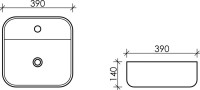 Накладная раковина Ceramicanova Element CN5014