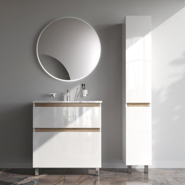 Мебель для ванной комнаты AM.PM X-Joy 80, напольная, белый глянец