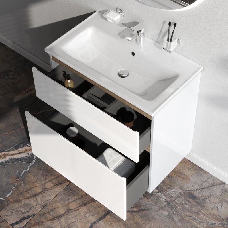 Мебель для ванной комнаты AM.PM X-Joy 80, напольная, белый глянец