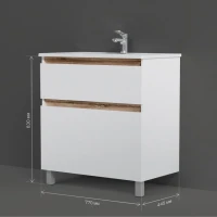 Мебель для ванной комнаты AM.PM X-Joy 80, напольная, белый глянец