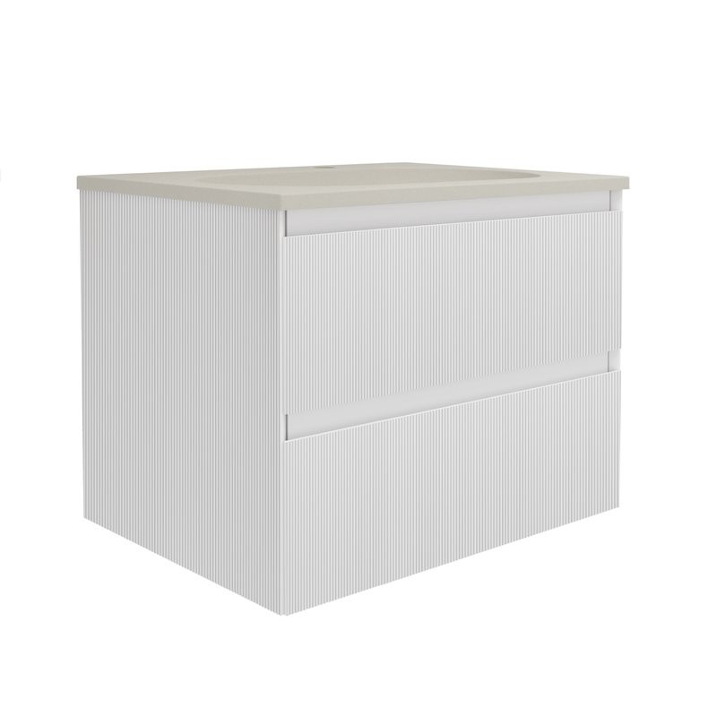 Тумба с раковиной Vincea Welle 60 m.white soft-touch, раковина VCB-4H600J жасмин