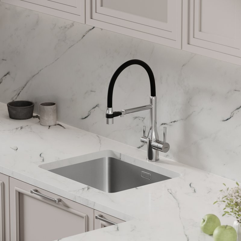 Смеситель для кухни Sancos Garda SC4009CH с гибким изливом, хром
