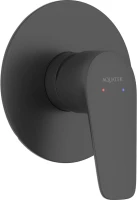 Встраиваемый смеситель для душа и ванны AQUATEK Бетта AQ1166MB С ВНУТРЕННЕЙ ЧАСТЬЮ, матовый черный