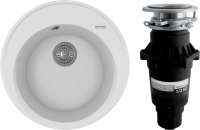 Комплект Мойка Florentina Лацио 510 жасмин + Измельчитель Bone Crusher BC 810-SL Slim Line