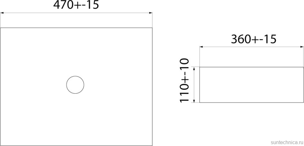 Накладная раковина IDDIS Bridge SLIBM02i27 черная