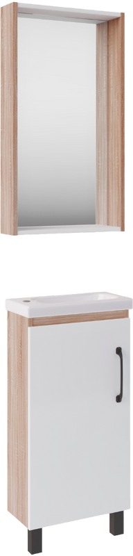 Мебель для ванной комнаты ASB-Mebel Адель 40 белый, дуб сонома