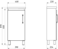Мебель для ванной комнаты ASB-Mebel Адель 40 белый, дуб сонома