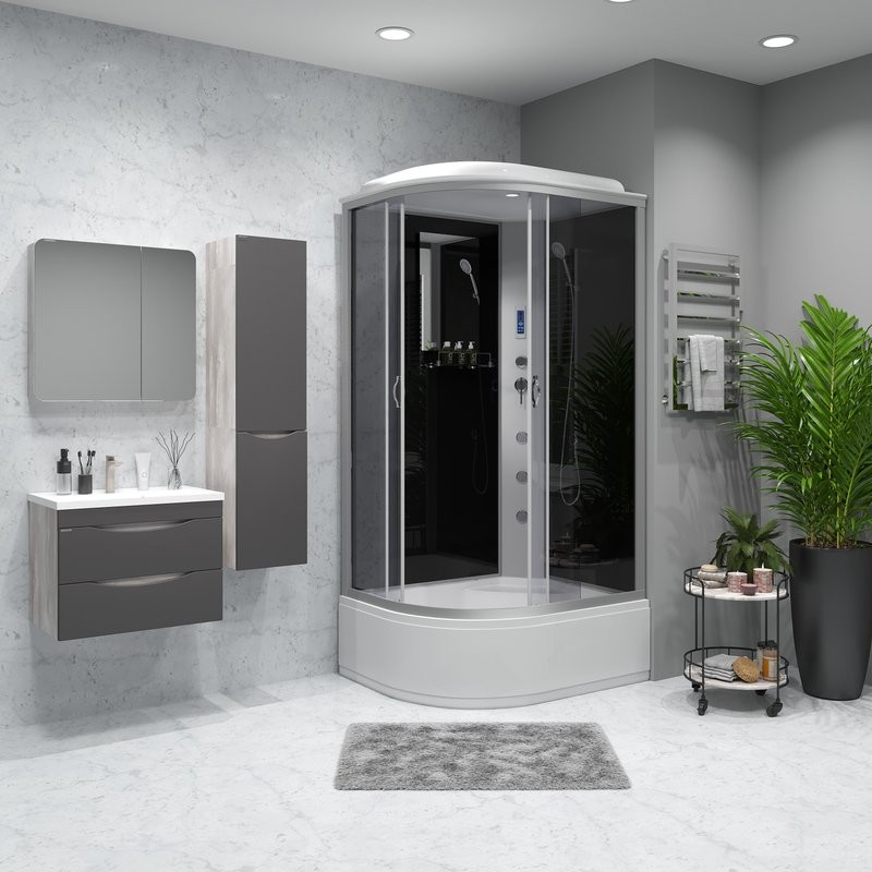 Душевая кабина Niagara Classic NG-2510-14RF 120х80 см, с гидромассажем и пультом управления