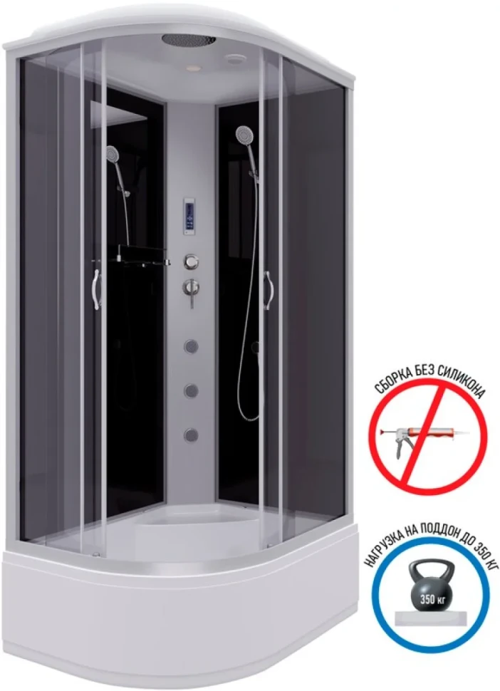 Душевая кабина Niagara Classic NG-2510-14RF 120х80 см, с гидромассажем и пультом управления