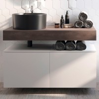 Столешница STWORKI Ольборг 100 дуб карпентер, без отверстий,  2 тумбы 50