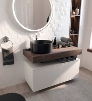 Столешница STWORKI Ольборг 100 дуб карпентер, без отверстий,  2 тумбы 50