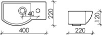 Раковина маленькая в туалет Ceramicanova Element CN6039L