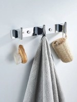 Крючки для ванной и кухни / планка 3 крючками Shevanik SG5731, хром Крючки для ванной и кухни / планка 3 крючками Shevanik SG5731, хром