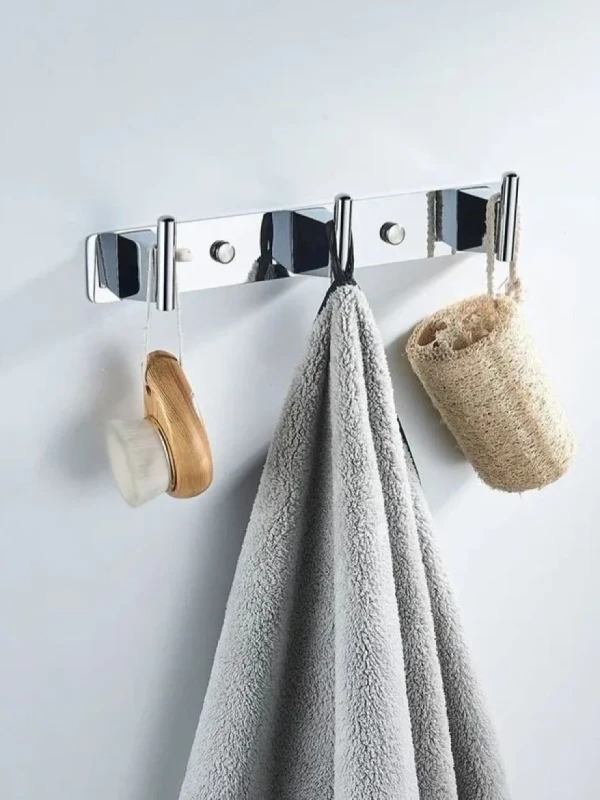 Крючки для ванной и кухни / планка 3 крючками Shevanik SG5731, хром