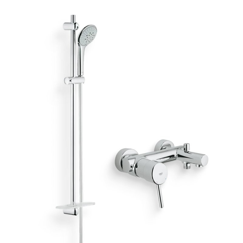 Душевой комплект Смеситель Grohe Concetto 32211001 + Гарнитур Euphoria 27227001