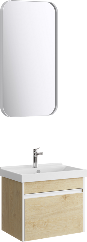 Мебель для ванной комнаты Aqwella Urban 60, подвесная, дуб давос