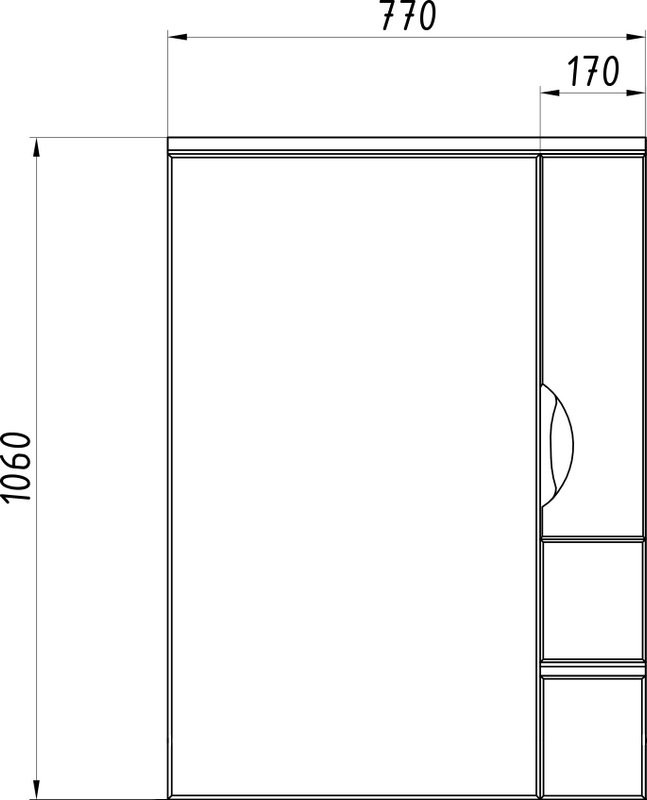 Мебель для ванной комнаты ASB-Mebel Мессина 80 с дверками