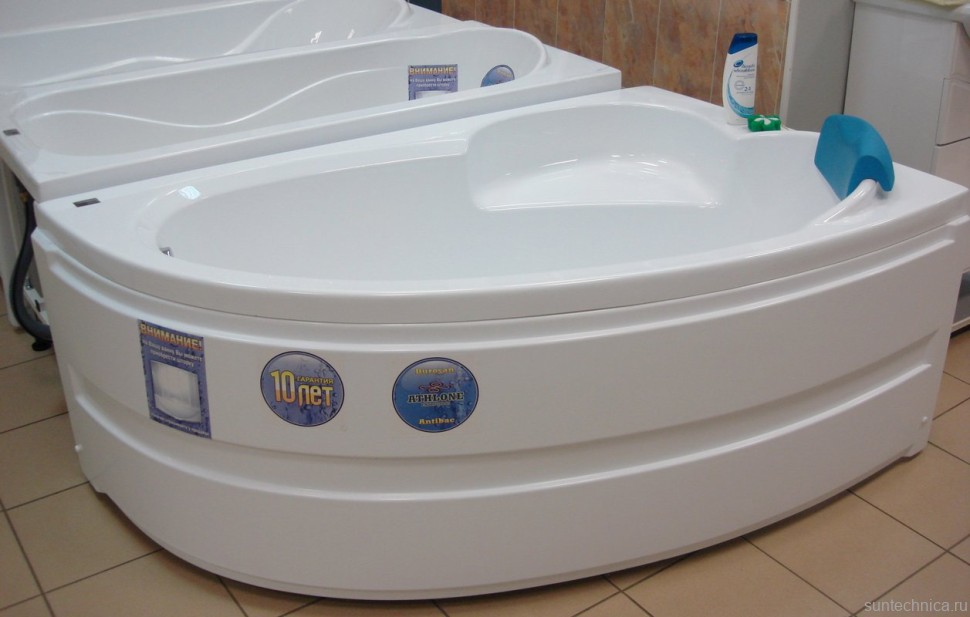 Акриловая ванна Bas Сагра R 160x100 см, угловая, правая, пристенная, белая, асимметричная, с каркасом, с сиденьем