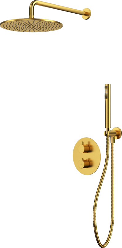 Душевой комплект WHITECROSS Y YSET08GLB С ВНУТРЕННЕЙ ЧАСТЬЮ, брашированное золото
