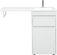 Тумба с раковиной Aquanet Токио 58 1 ящик, с бельевой корзиной R