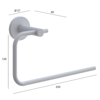 Держатель для полотенец Boheme Uno 10975-CB copper brushed, кольцо Держатель для полотенец Boheme Uno 10975-CB copper brushed, кольцо