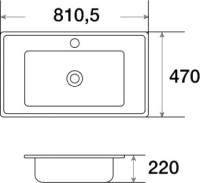 Тумба с раковиной ASB-Mebel Бьянка 80 шиншилла серая, глянцевая белая