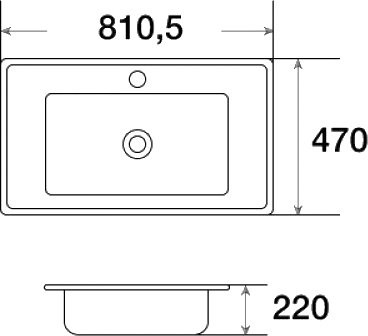 Тумба с раковиной ASB-Mebel Бьянка 80 шиншилла серая, глянцевая белая