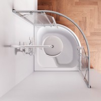 Душевой уголок AM.PM Gem Deep W90G-401A090WT 90x90