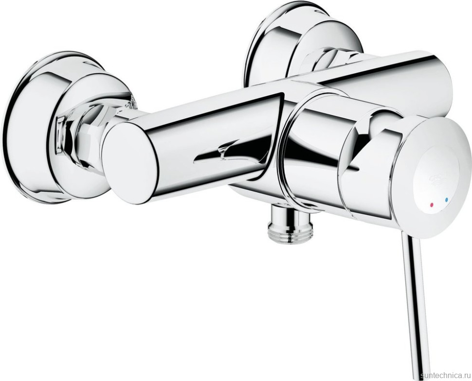 Душевой комплект Смеситель для душа Grohe BauClassic 32867000 + Стойка New Tempesta 27389002