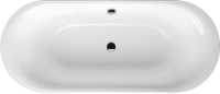 Акриловая ванна Villeroy & Boch Cetus UBQ175CEU7V-01 175x75 см, встраиваемая, цвет альпийский белый, овальная, на ножках