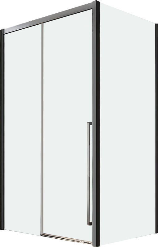 Душевой уголок Veconi Premium Trento PTC-SP-30GR 140x100, профиль брашированный графит, стекло прозрачное