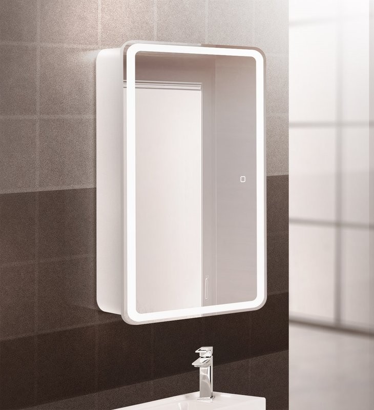 Зеркало-шкаф BelBagno Marino SPC-MAR-500/800-1A-LED-TCH с подсветкой