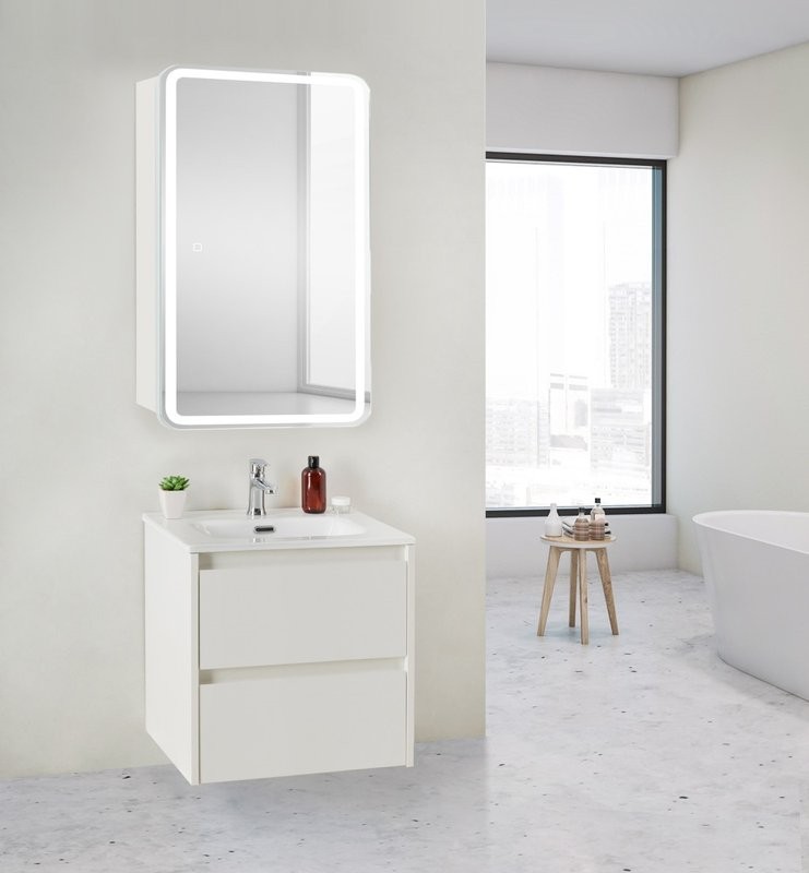 Зеркало-шкаф BelBagno Marino SPC-MAR-500/800-1A-LED-TCH с подсветкой