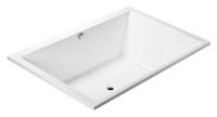Акриловая ванна Excellent Crown Lux 190x120 см, пристенная, белая, с каркасом, для двоих