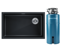 Комплект Мойка Paulmark Lumi LU74SK-BLM черный металлик + Измельчитель Intenso Комплект Мойка Paulmark Lumi LU74SK-BLM черный металлик + Измельчитель Intenso