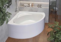 Акриловая ванна Roca Bali без опоры 150x150 см, угловая, пристенная, белая